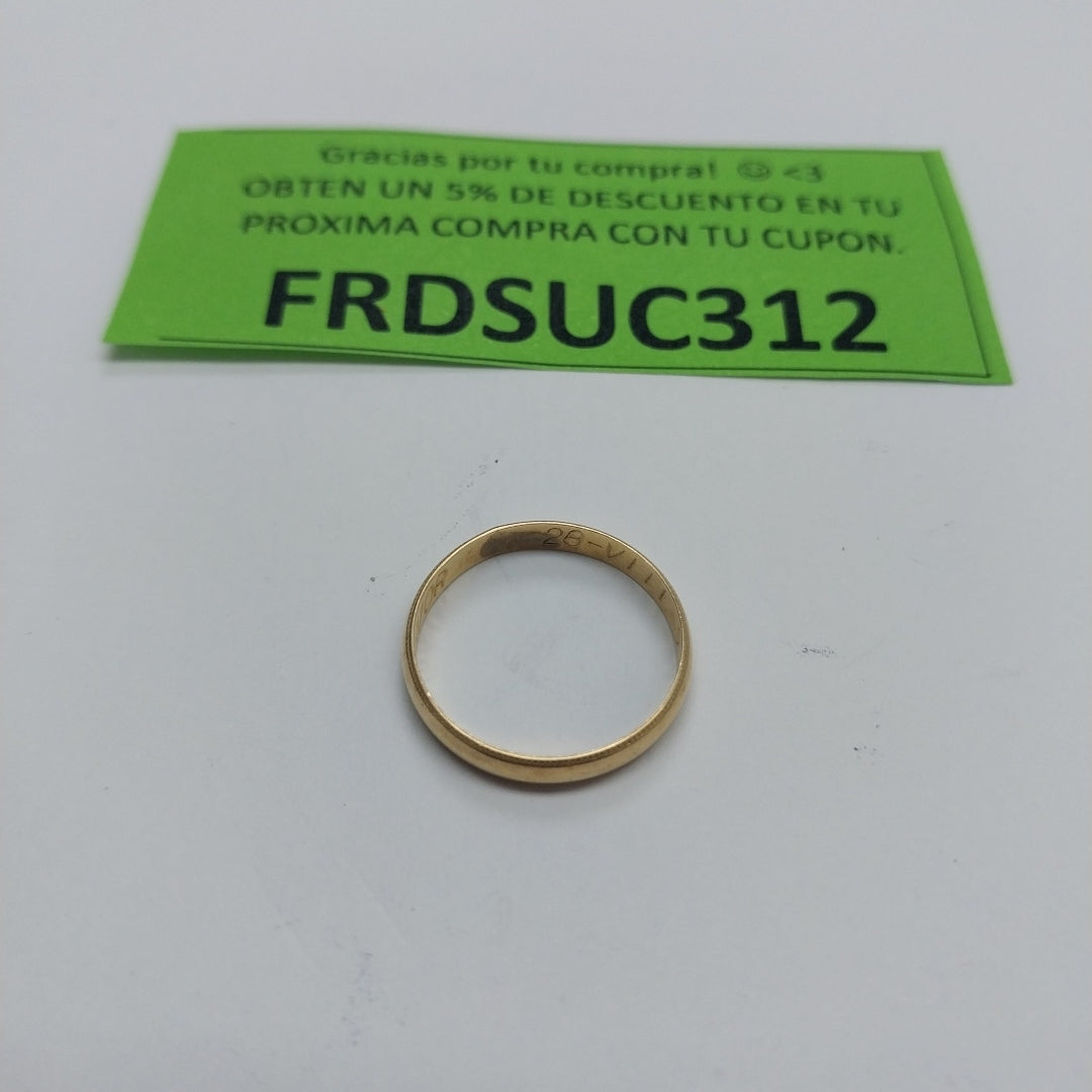 ARGOLLA ORO 14 K 1.6 GRMS (SEMINUEVO)