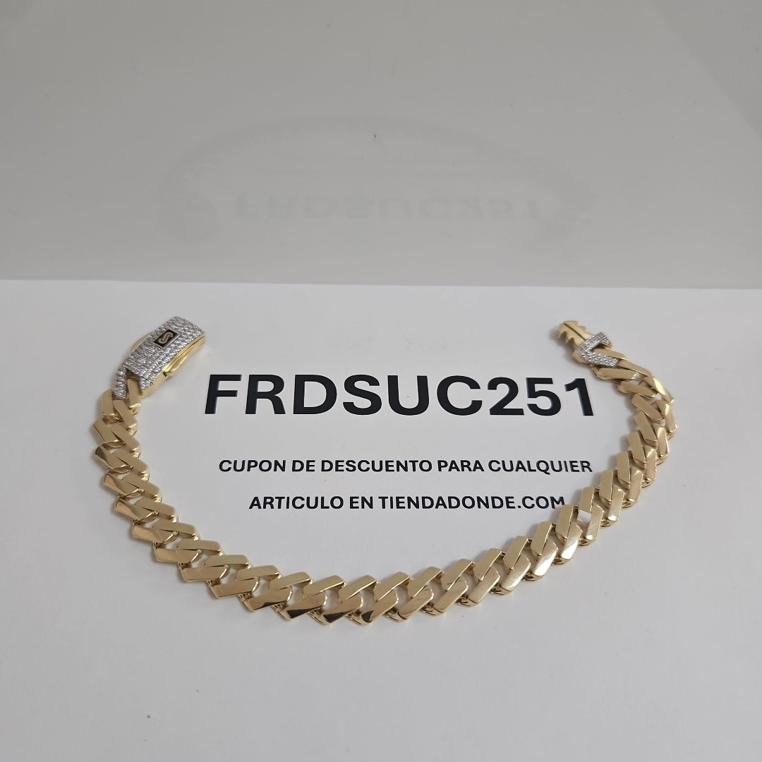 PULSERA CABALLERO MONACO ORO 10K 13 (NUEVO)