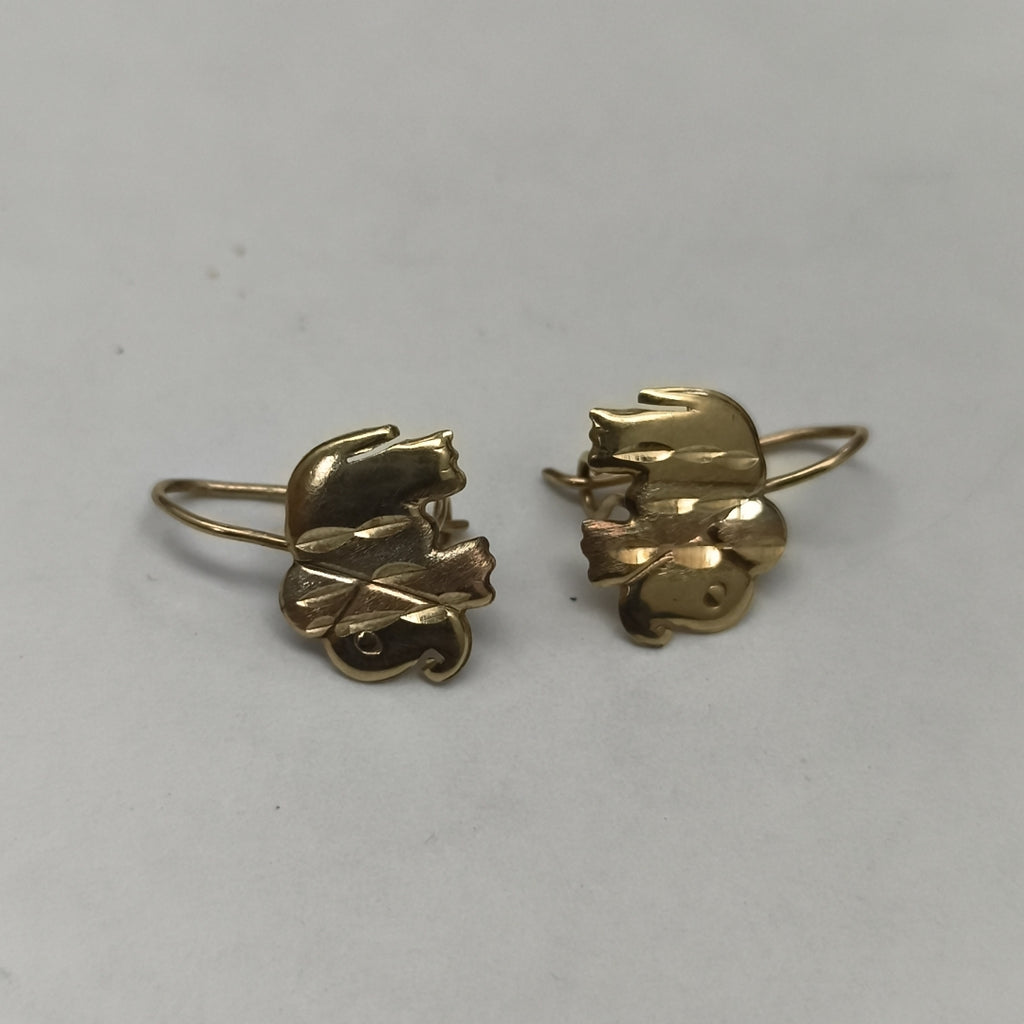ARETES PAR ORO 10 K 1 GRMS (SEMINUEVO)