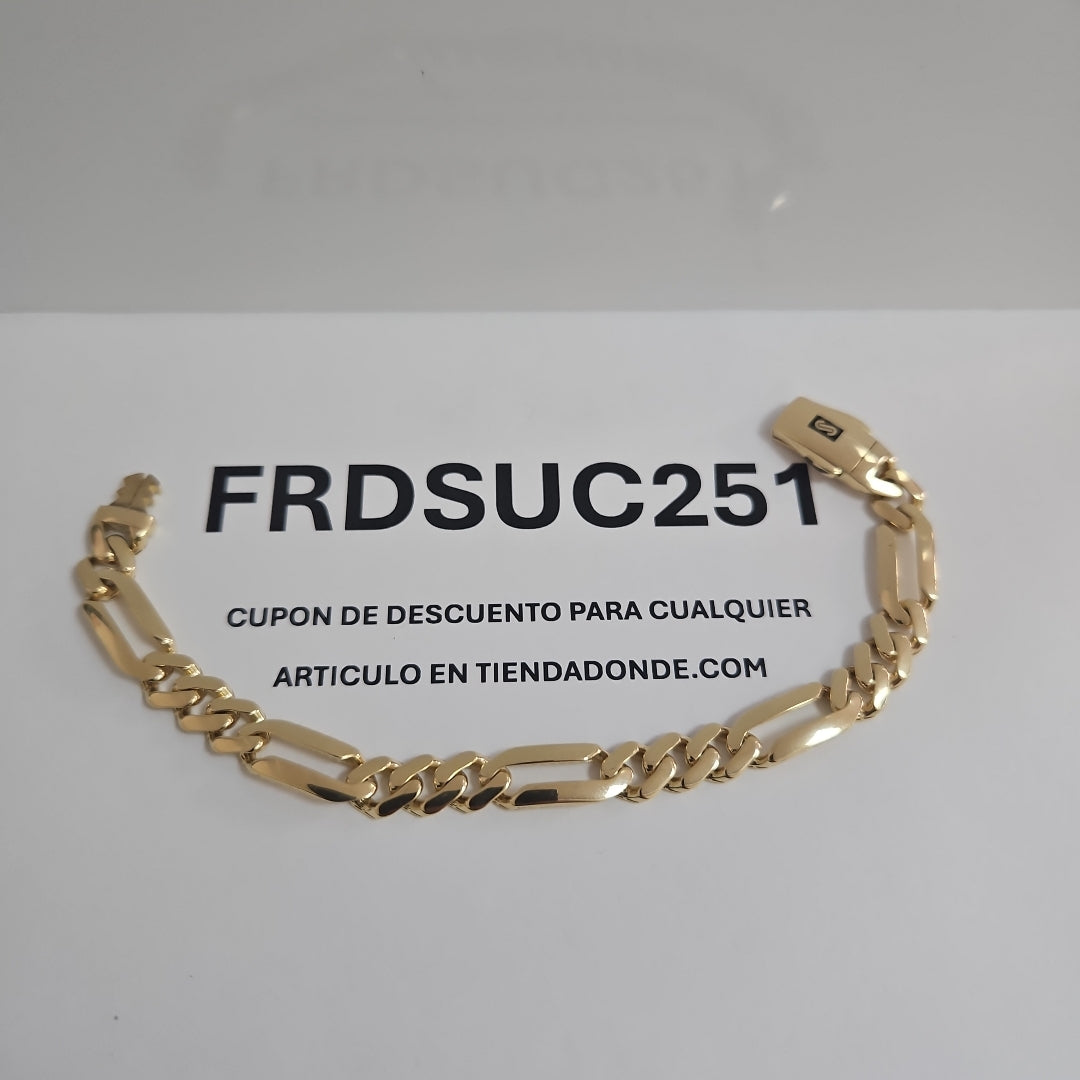 PULSERA MONACO ORO 14K 8.8 (NUEVO)