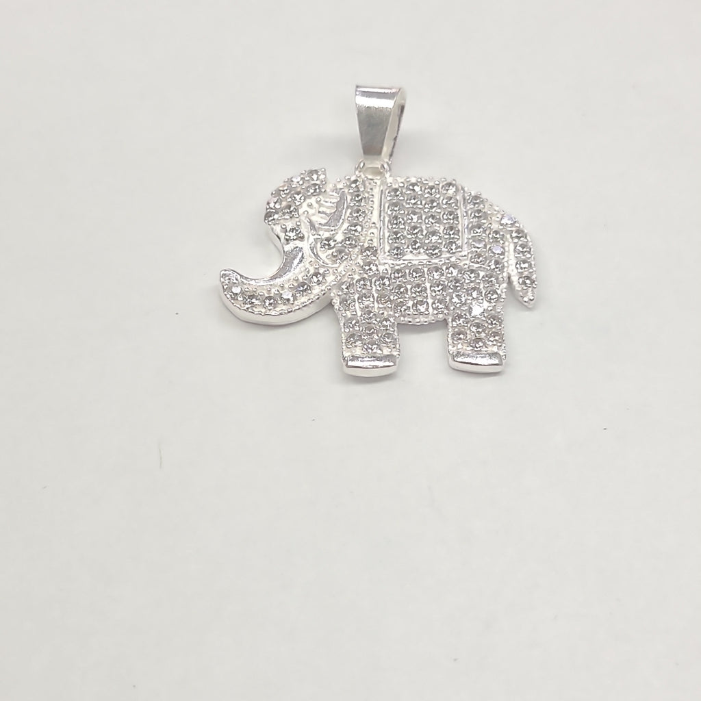 DIJE ELEFANTE C/CIRCONIAS PLATA .925 5.5 GR (NUEVO)