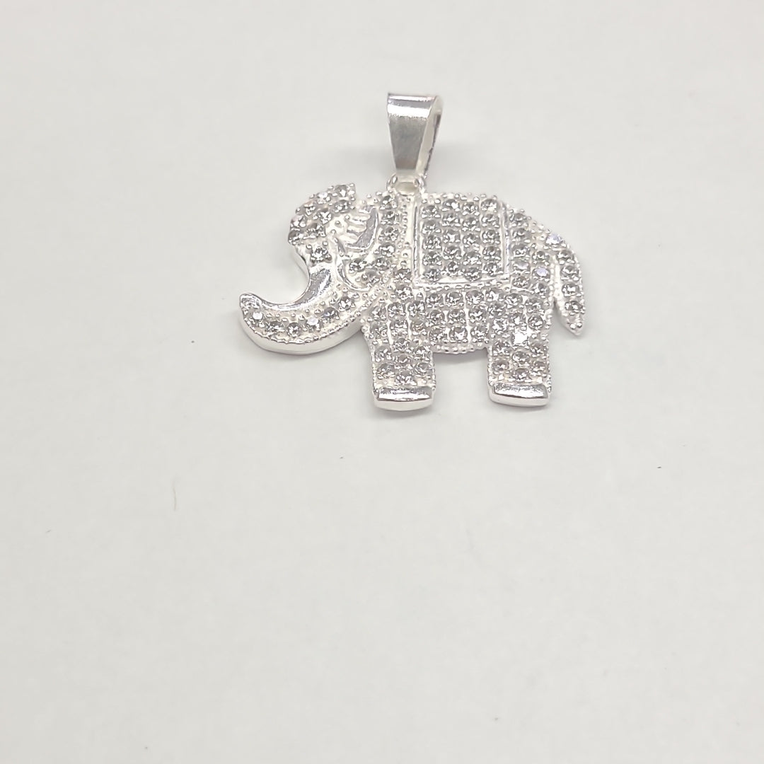 DIJE ELEFANTE C/CIRCONIAS PLATA .925 5.5 GR (NUEVO)