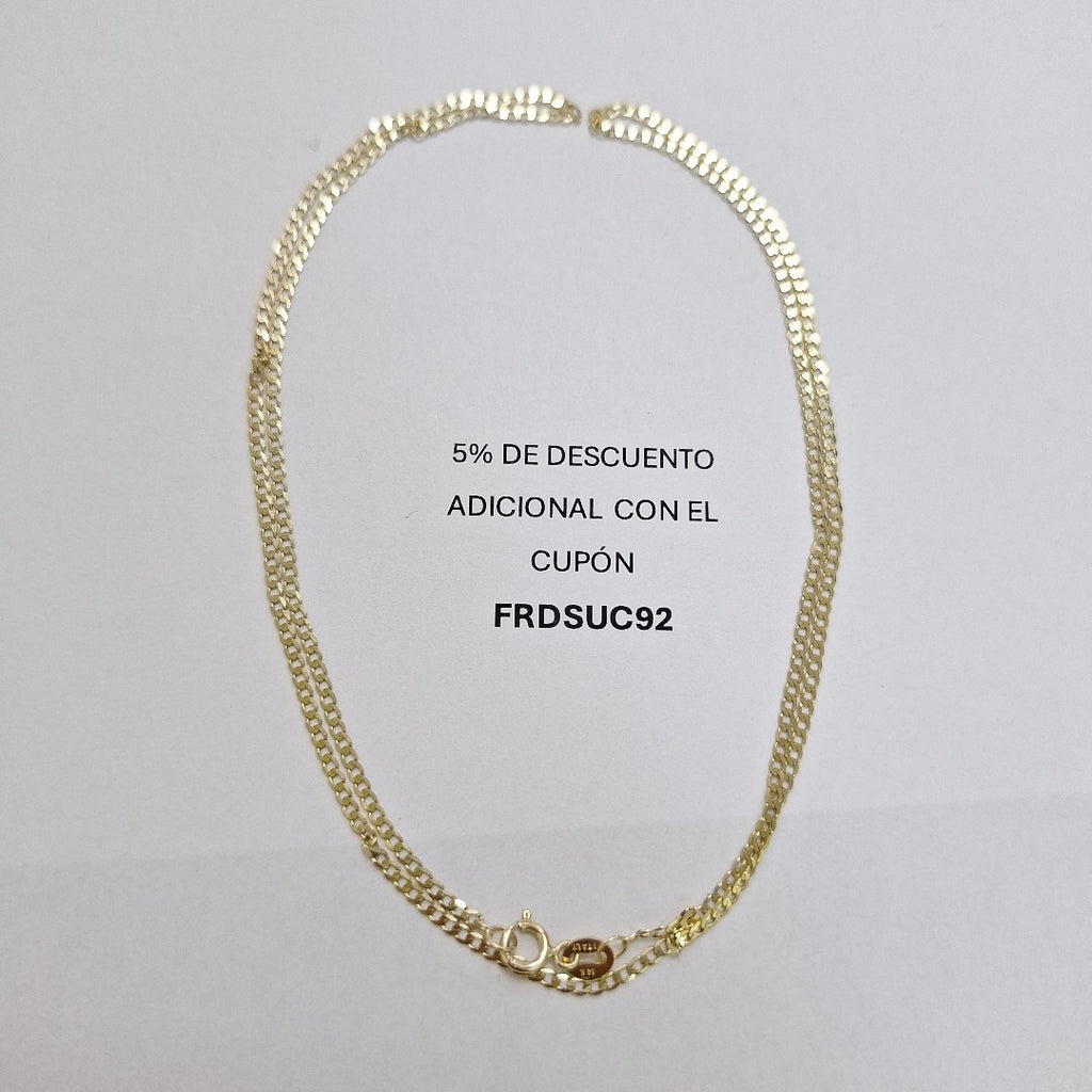 CADENAS BARBADA AMARILLA ORO 14K 1.8 (NUEVO)