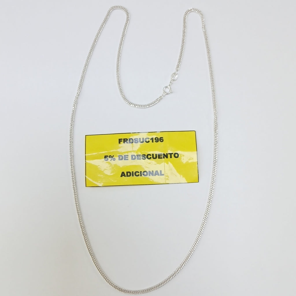 CADENA BARBADA PLATA .925 50 CM 4.32 GR (NUEVO)