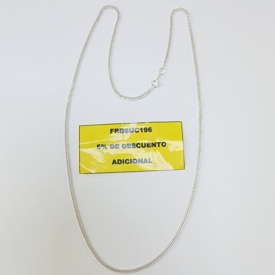 CADENA BARBADA PLATA .925 50 CM 4.32 GR (NUEVO)