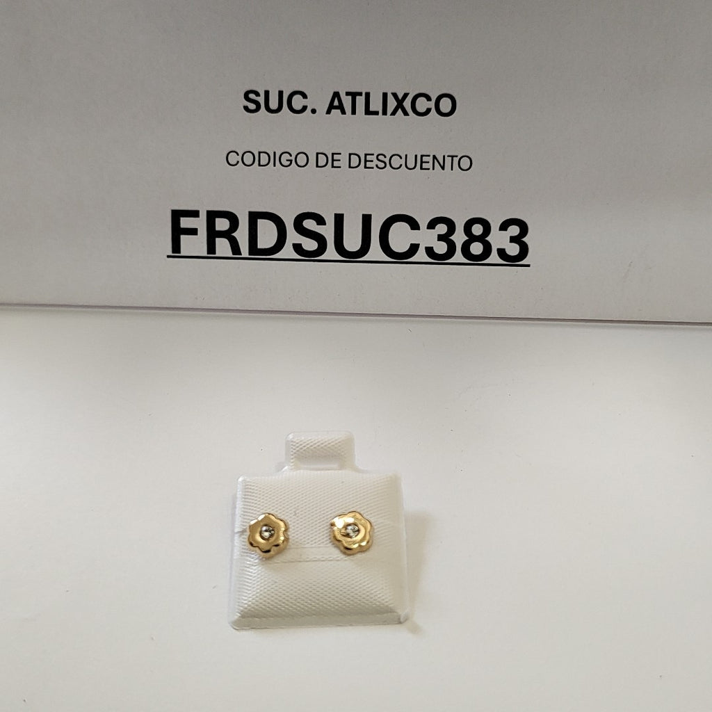 BROQUELES BROQUEL FIG FLOR C CIRCONIA 14K 0.2581 GR (NUEVO)