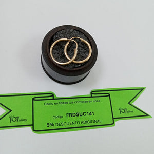 ARRACADAS PAR ORO 14 K 1,00 GRMS (SEMINUEVO)