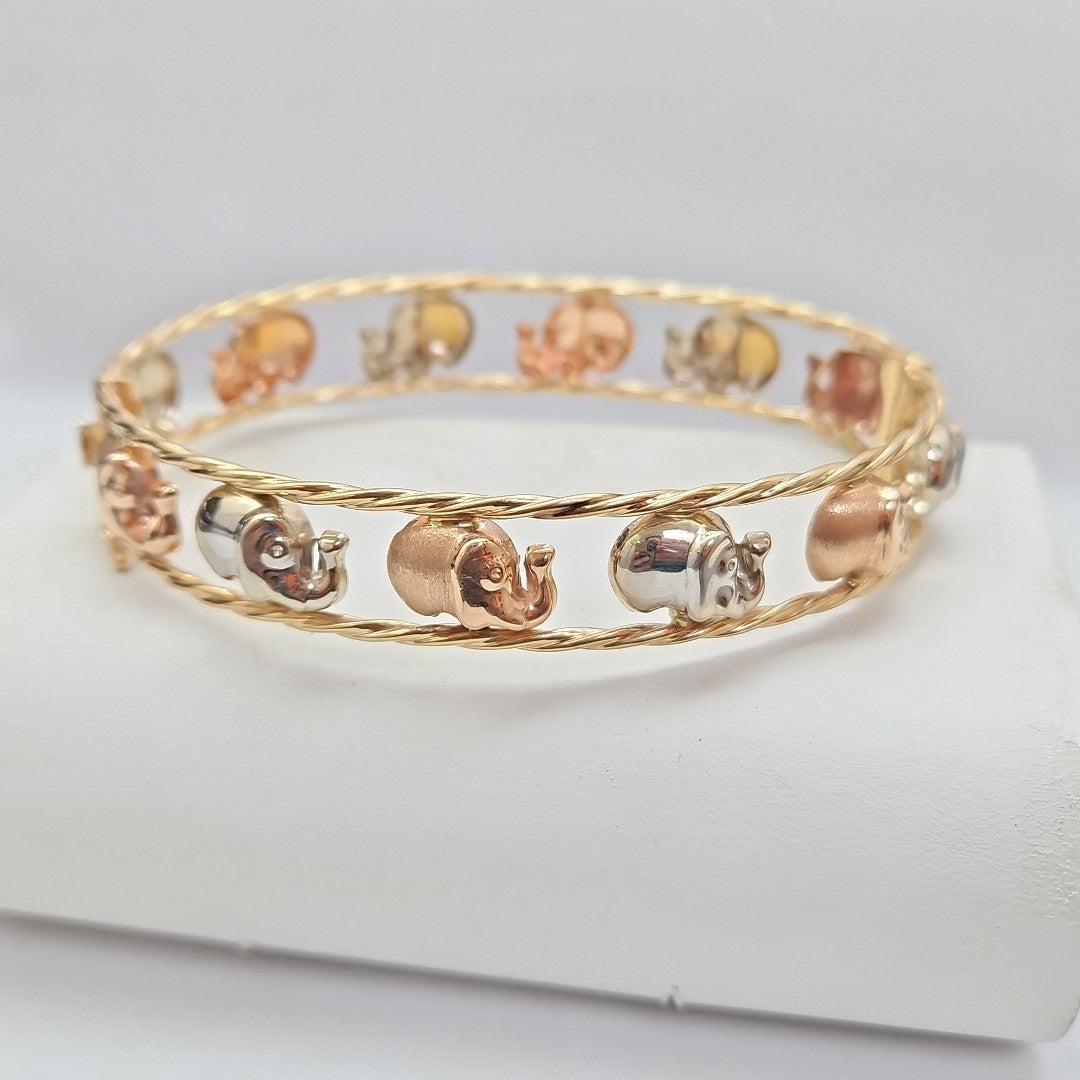 PULSERA RIGIDA ORO 14 K 10 GRMS (SEMINUEVO)