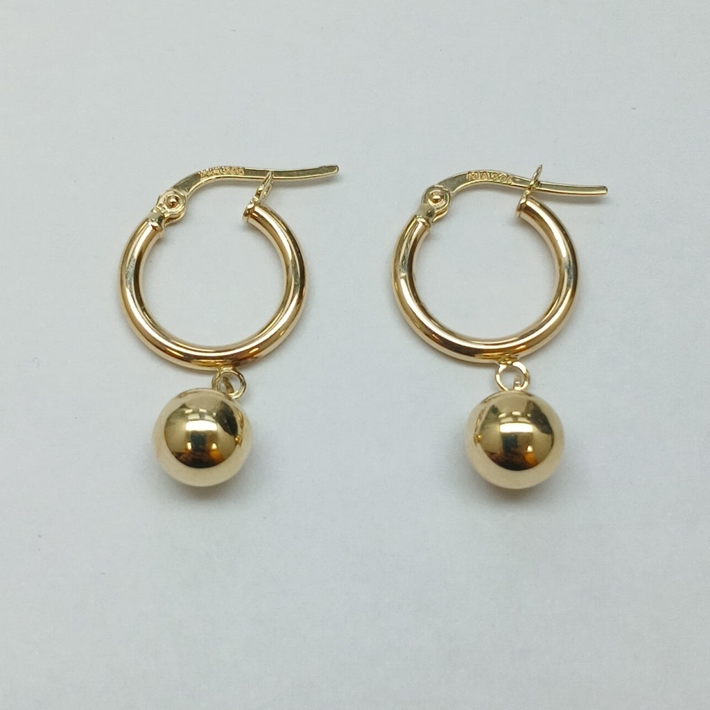 ARRACADAS ORO 14K 1.5 (NUEVO)