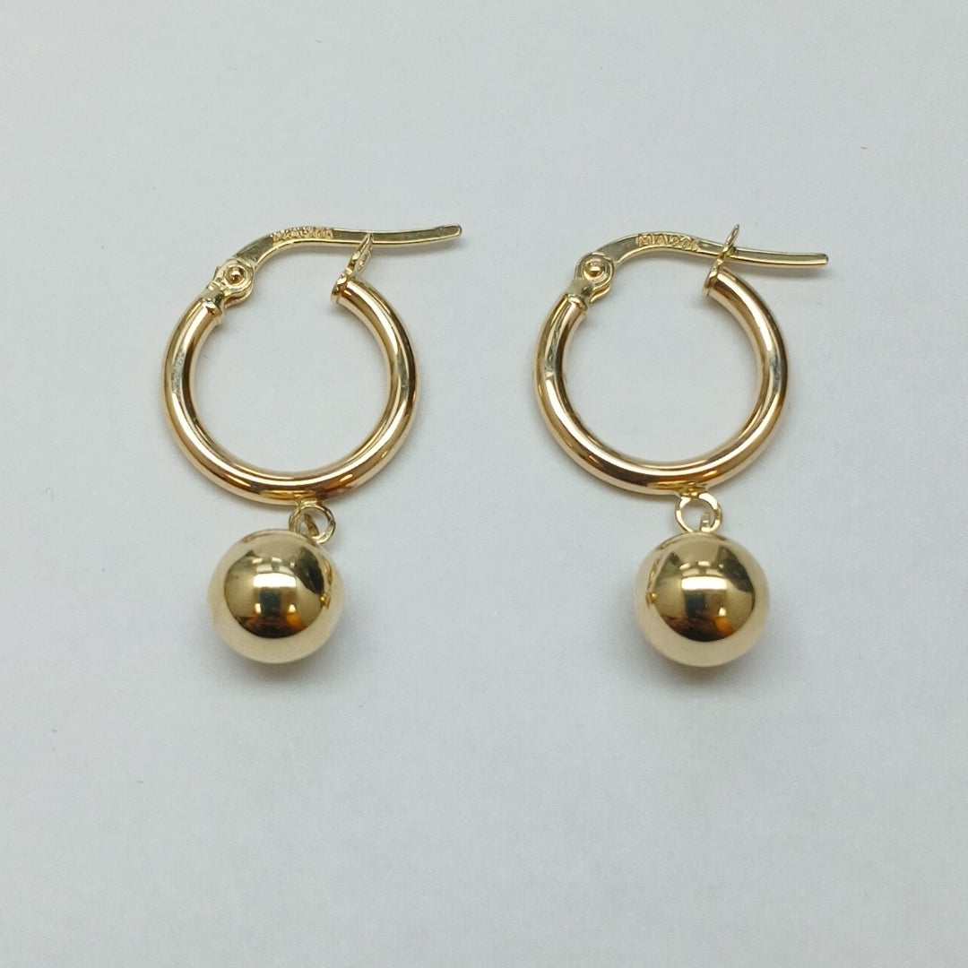 ARRACADAS ORO 14K 1.5 (NUEVO)