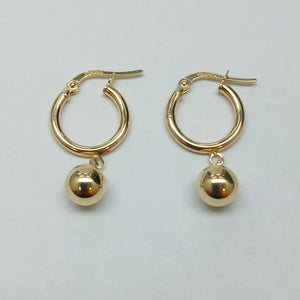 ARRACADAS ORO 14K 1.5 (NUEVO)