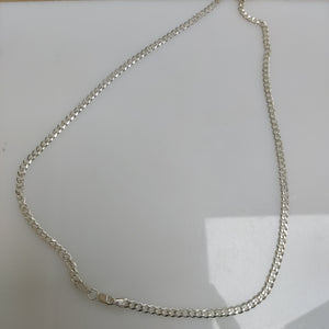 CADENA TEJIDO BARBADO PLATA .925 55 CM 12.8 GR (NUEVO)