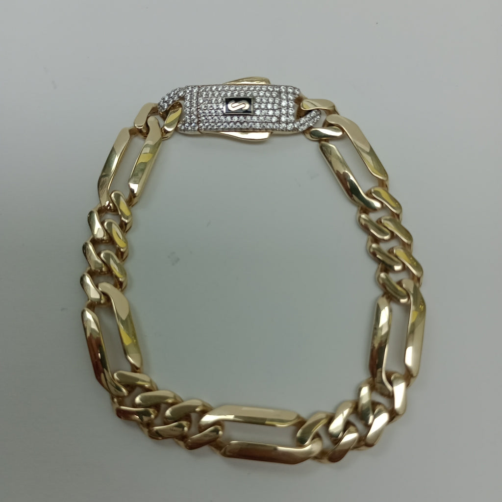 PULSERA MONACO ORO 14K 9 (NUEVO)