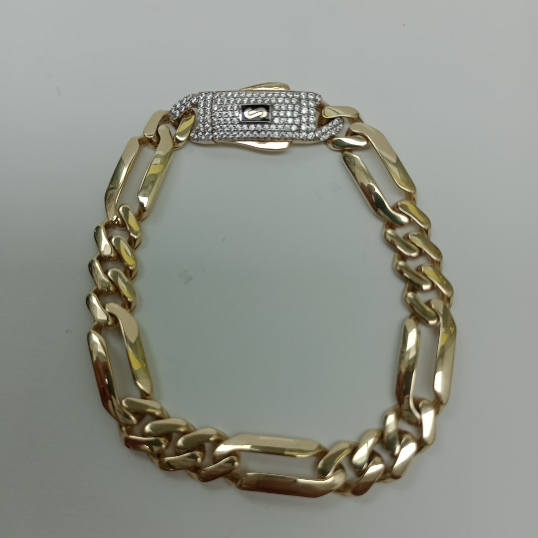PULSERA MONACO ORO 14K 9 (NUEVO)