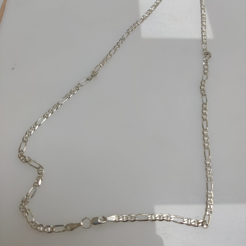 CADENA TEJIDO MARINERO PLATA .925 55 CM 7.9 GR (NUEVO)