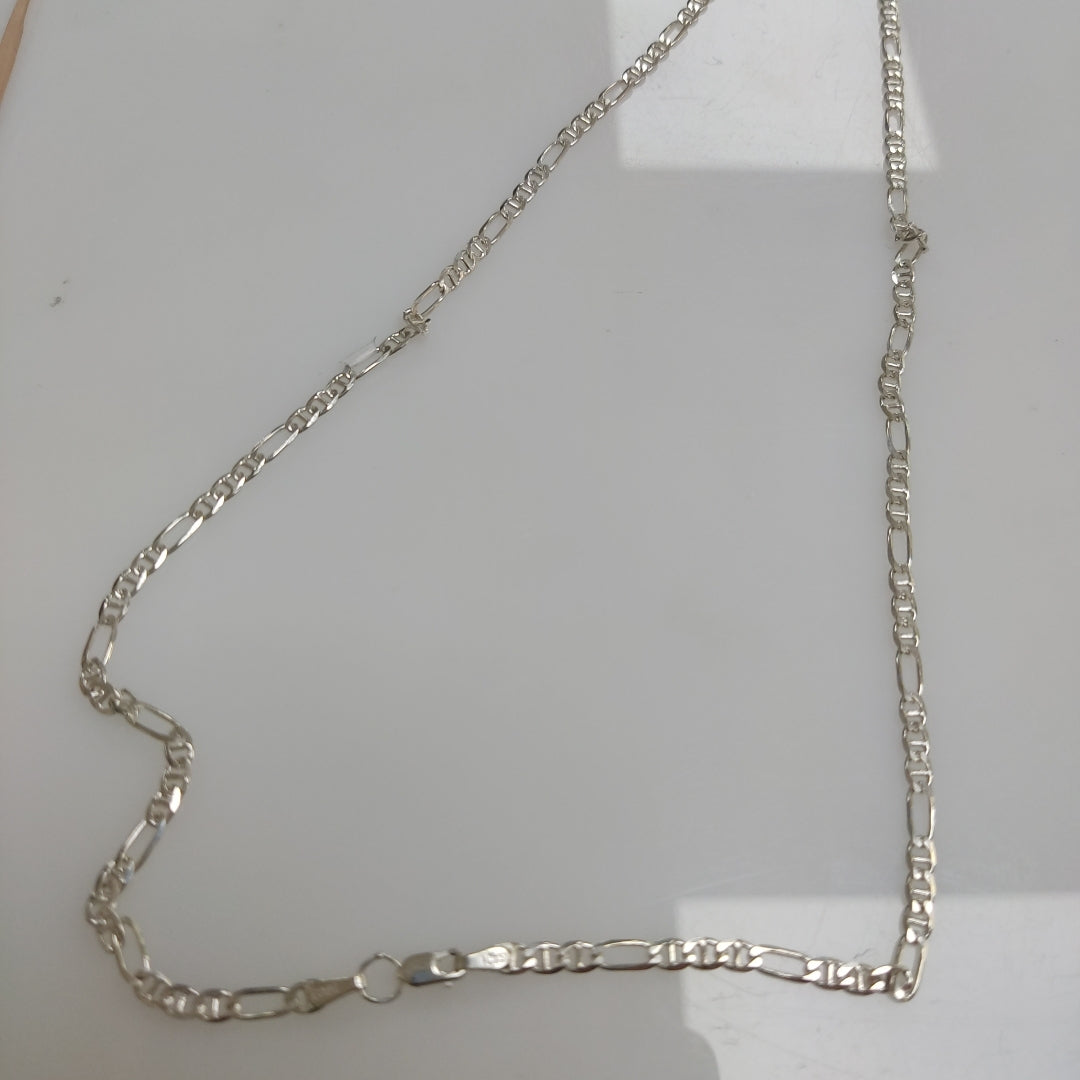 CADENA TEJIDO MARINERO PLATA .925 55 CM 7.9 GR (NUEVO)