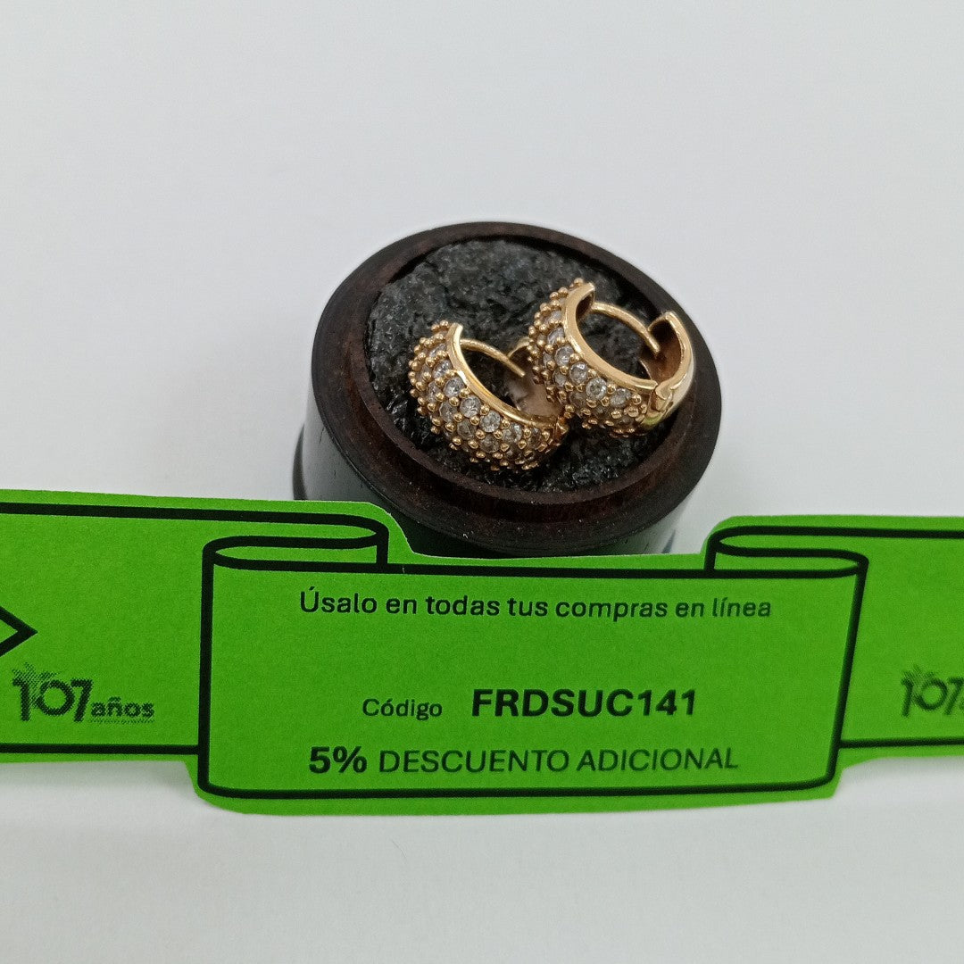 ARRACADAS PAR ORO 10 K 3,20 GRMS (SEMINUEVO)