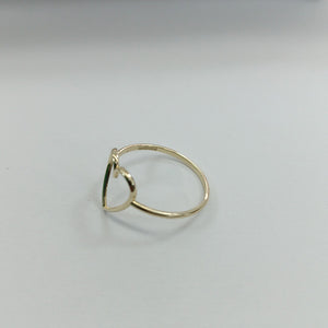 ANILLOS ANILLITO FIG CORAZON 10K TALLA 7 0.8 GR (NUEVO)