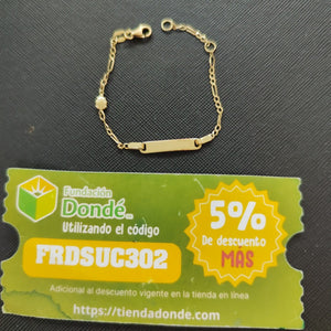 ESCLAVA ORO 14 K 1.7 GRMS (SEMINUEVO)