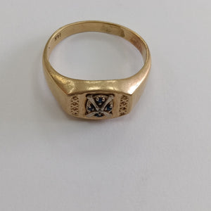 ANILLO ORO 14 K 8 GRMS (SEMINUEVO)