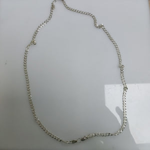 CADENA TEJIDO BARBADO PLATA .925 60 CM 12.7 GR (NUEVO)