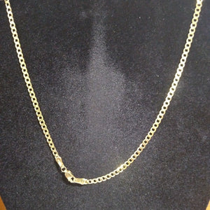 CADENA TEJIDO BARBADA 14K 55 CM 8.2 GR (NUEVO)