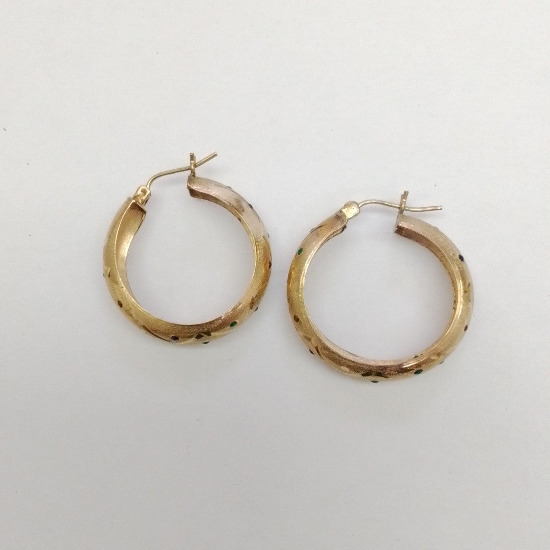 ARRACADAS PAR ORO 10 K 3.4 GRMS (SEMINUEVO)