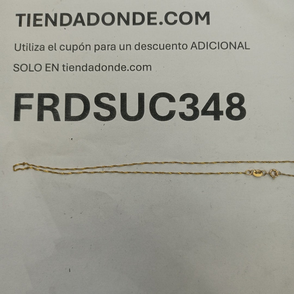 CADENA ORO 10 K 0,70 GRMS (SEMINUEVO)