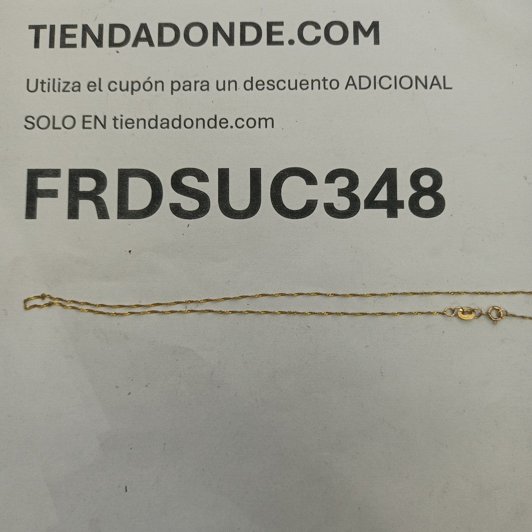 CADENA ORO 10 K 0,70 GRMS (SEMINUEVO)