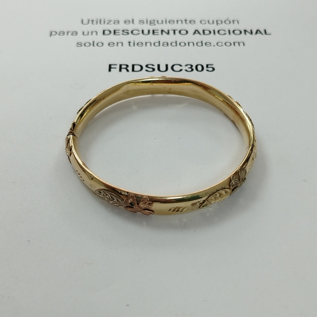 PULSERA RIGIDA ORO 14 K 12.9 GRMS (SEMINUEVO)