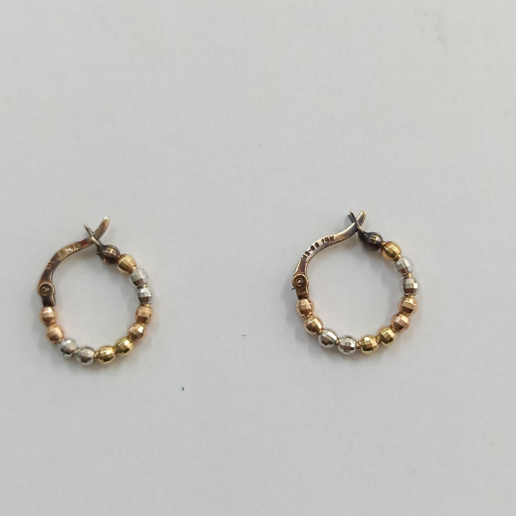 ARRACADAS PAR ORO 14 K 1,40 GRMS (SEMINUEVO)
