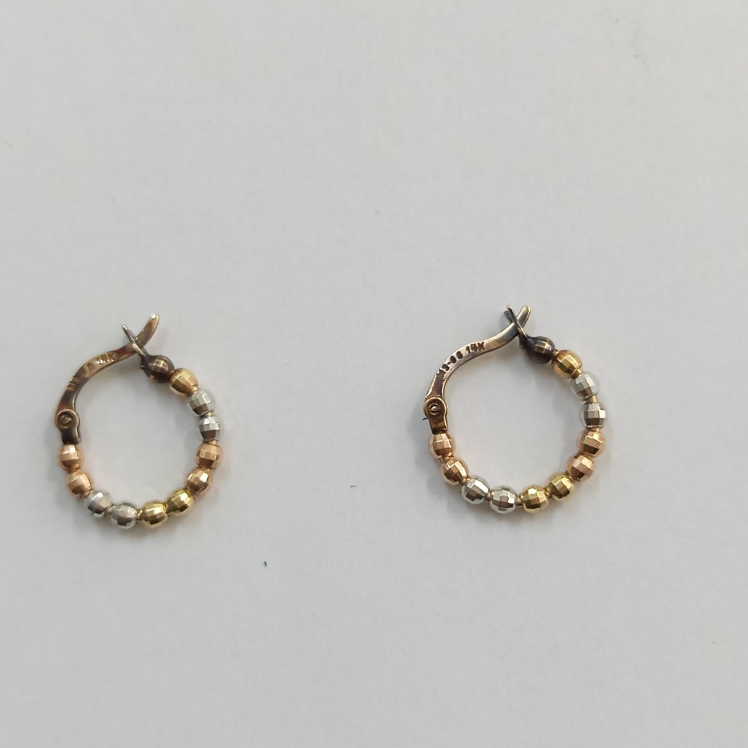 ARRACADAS PAR ORO 14 K 1,40 GRMS (SEMINUEVO)
