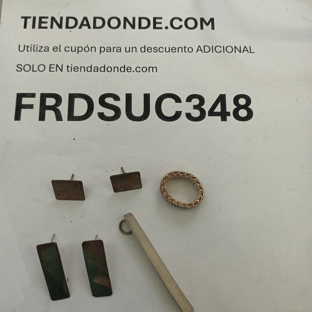 ANILLITO,ARETES PAR,DIJE PLATA 20,50 GRMS (SEMINUEVO)