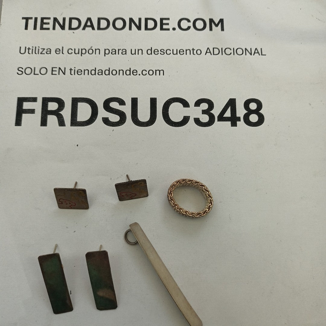 ANILLITO,ARETES PAR,DIJE PLATA 20,50 GRMS (SEMINUEVO)