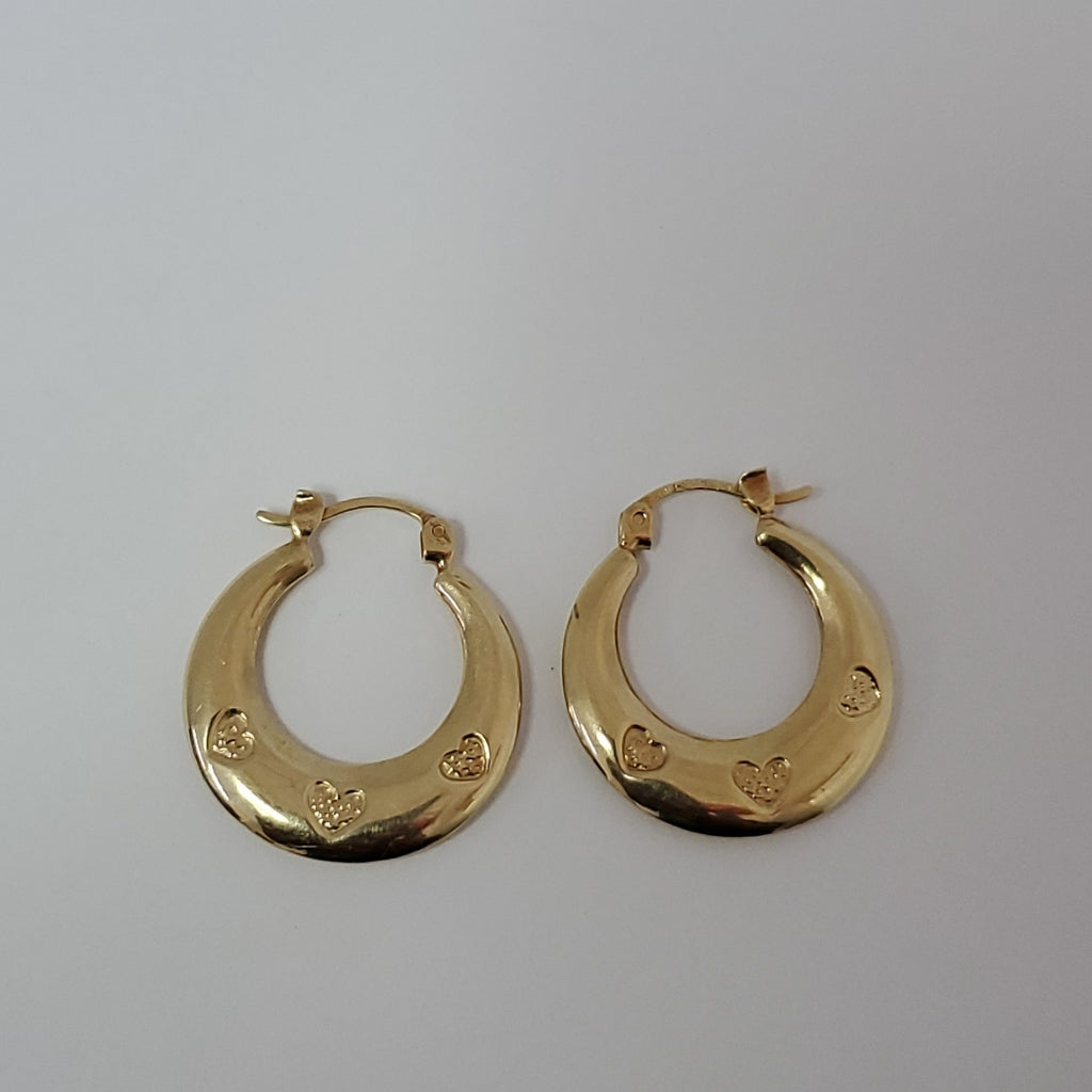 ARRACADAS PAR ORO 14 K 2.2 GRMS (SEMINUEVO)