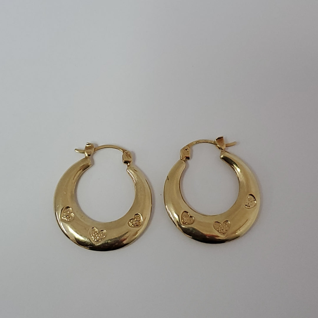ARRACADAS PAR ORO 14 K 2.2 GRMS (SEMINUEVO)