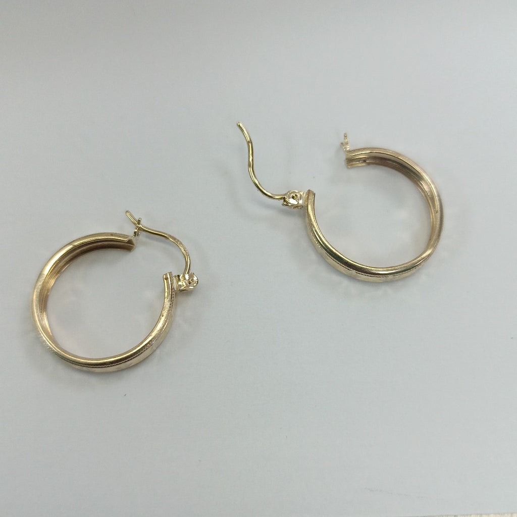 ARETES ARRACADAS LABRADAS 10K 2.2 GR (NUEVO)