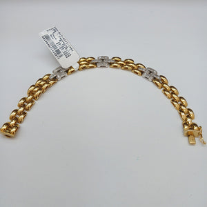 PULSERA ORO,ORO BLANCO 14 K 19,00 GRMS (SEMINUEVO)