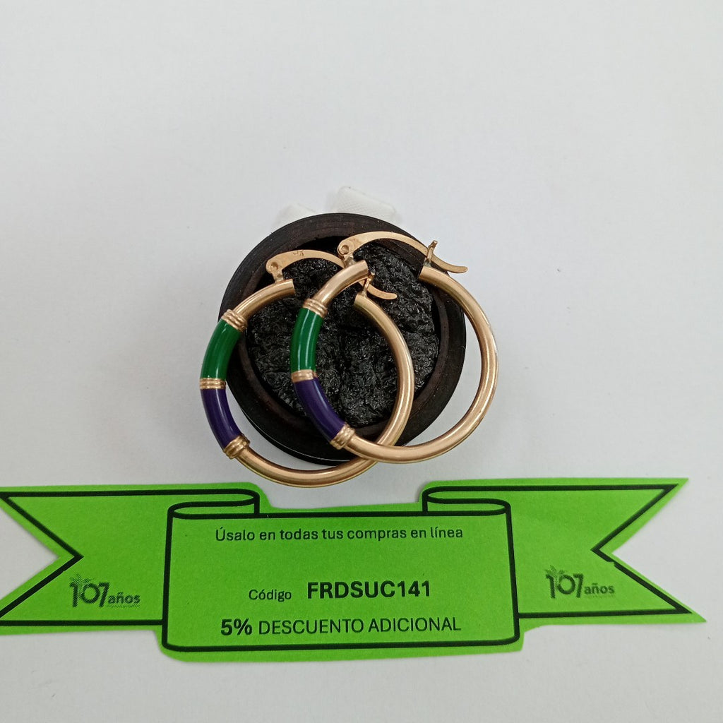 ARRACADAS PAR ORO 10 K 3.3 GRMS (SEMINUEVO)