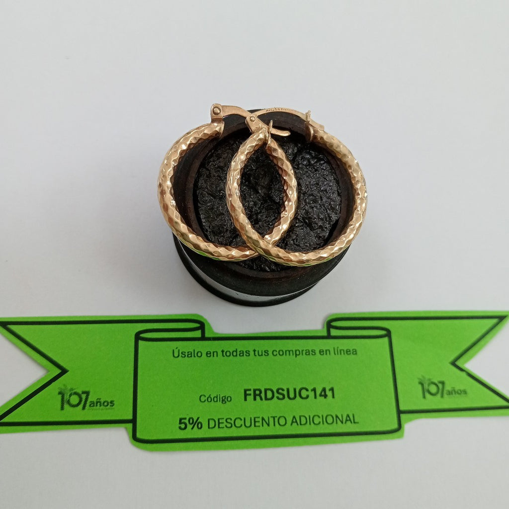 ARRACADAS PAR ORO 10 K 3.7 GRMS (SEMINUEVO)