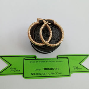 ARRACADAS PAR ORO 10 K 3.7 GRMS (SEMINUEVO)