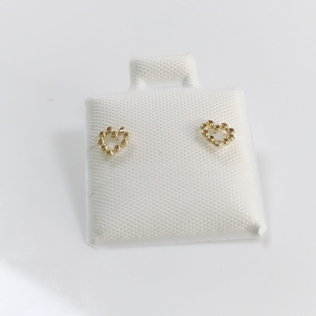 BROQUELES BROQUEL FIG CORAZON 14K 0.23 GR (NUEVO)