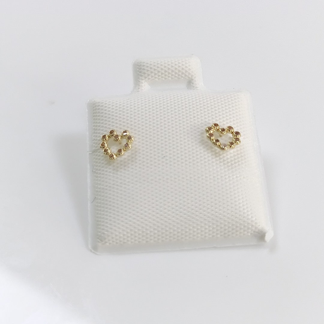 BROQUELES BROQUEL FIG CORAZON 14K 0.23 GR (NUEVO)