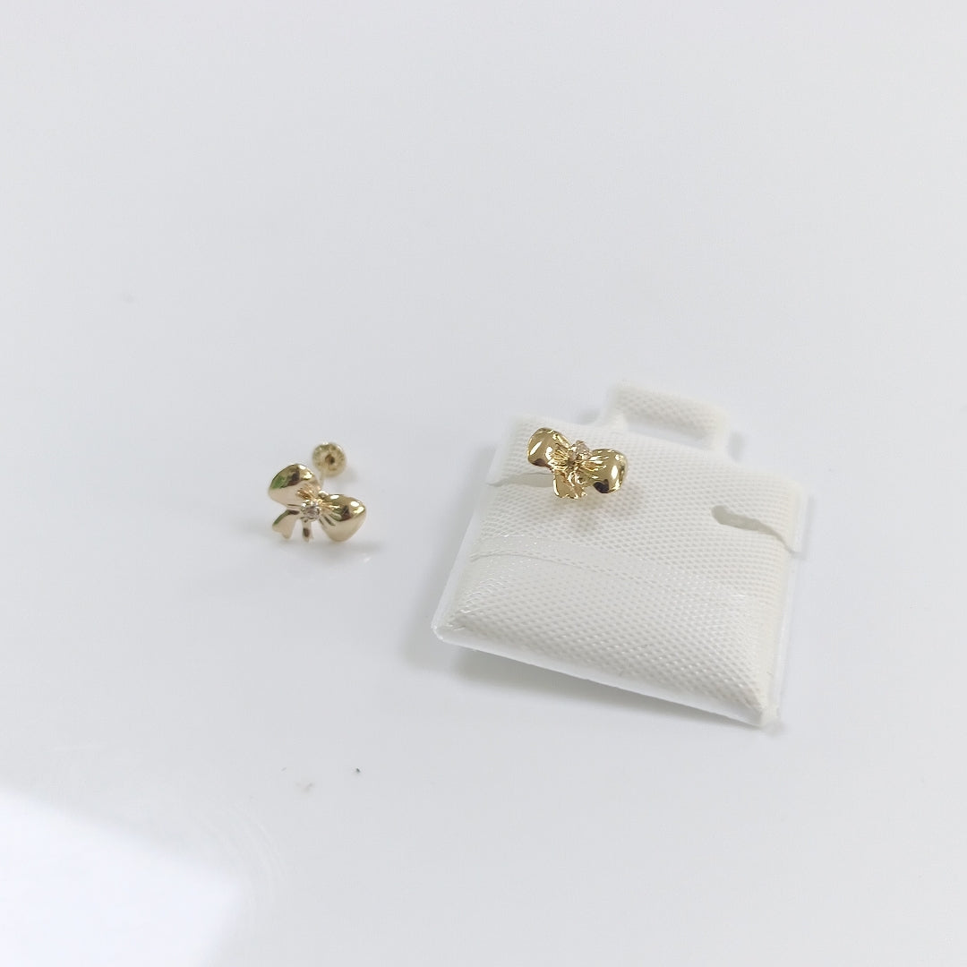 BROQUELES BROQUEL FIG MOÑO C CIRCONIA 14K 0.2441 GR (NUEVO)