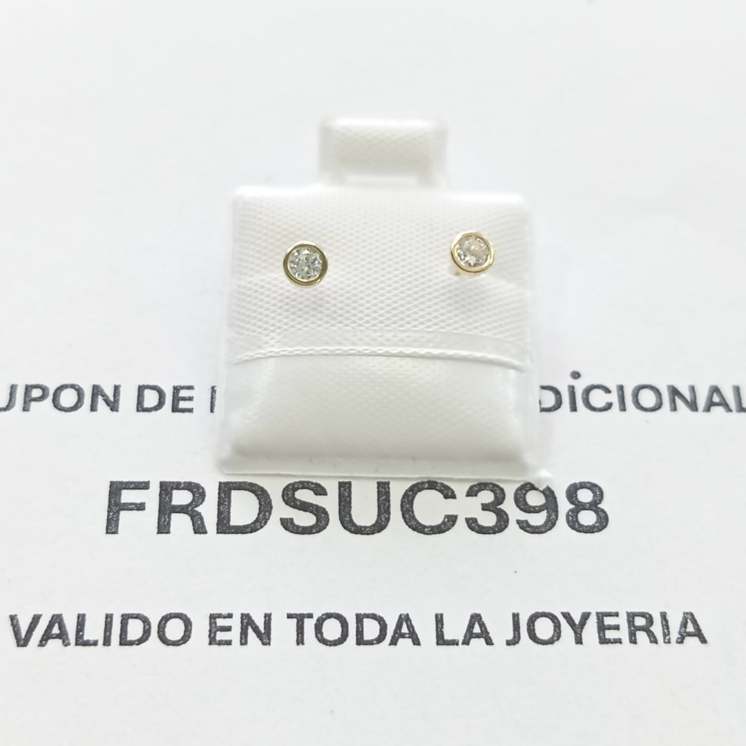 BROQUELES BROQUEL C CIRCONIA 14K 0.1501 GR (NUEVO)