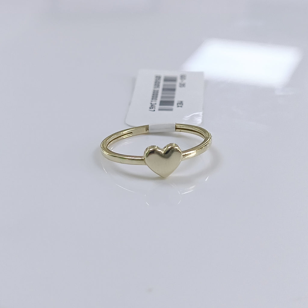 ANILLOS ANILLITO FIG CORAZON 10K TALLA 7 1.2 GR (NUEVO)