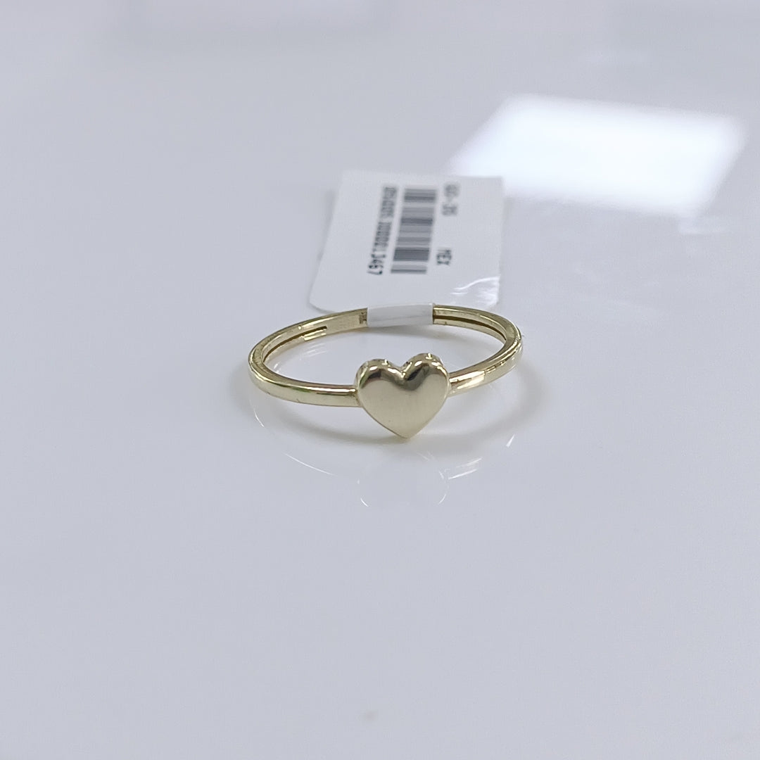 ANILLOS ANILLITO FIG CORAZON 10K TALLA 7 1.2 GR (NUEVO)