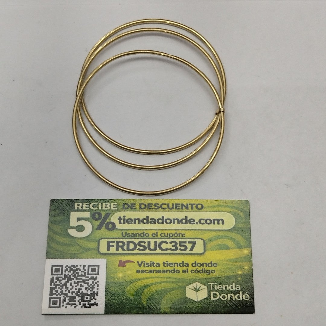 SEMANARIO DE PULSERAS ORO 14 K 4.5 GRMS (SEMINUEVO)