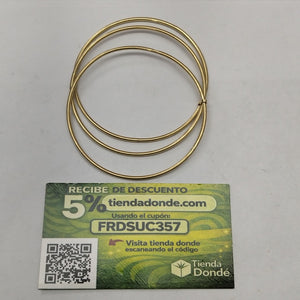 SEMANARIO DE PULSERAS ORO 14 K 4.5 GRMS (SEMINUEVO)