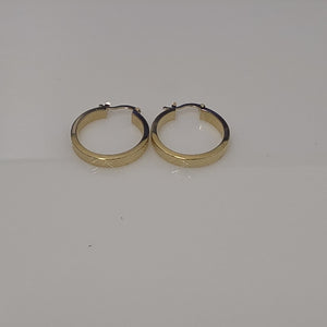 ARETES TEJIDO ARRACADAS FACETADAS 14K 2.9 GR (NUEVO)